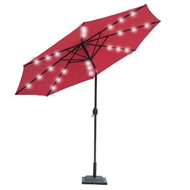 Led patio umbrella