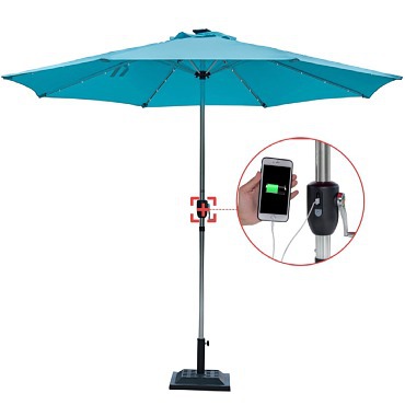 USB patio umbrella