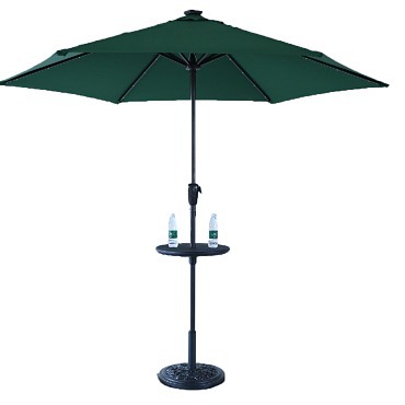patio umbrella with table